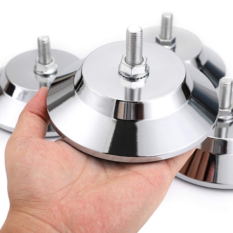 OwnMy 4 PCS Billiard/Pool Table Leg Levelers  Leveling Risers for Football/Soccer Table  Ping Pong Table  Air Hockey Table  5 Inch Metal Game Table Leg Levelers Heavy Duty Leveling Feets - Image 4